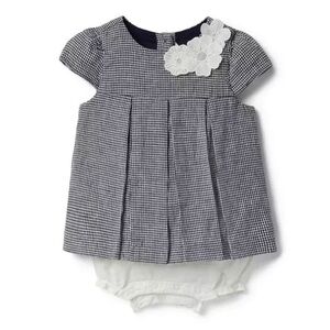 NWT Janie and Jack Baby Plaid Pleated Romper
